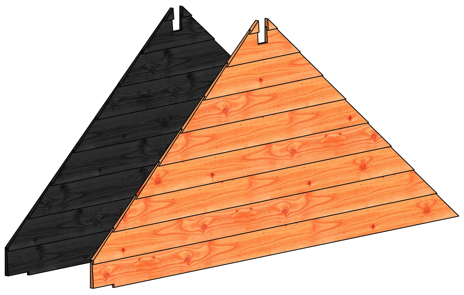 Trendhout TopGevel Zadeldak XXL / De Hofstee XXL - Afbeelding 1